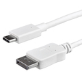 Startech.Com 1m USB-C to DisplayPort Cable - USB C to DP Adapter - White CDP2DPMM1MW